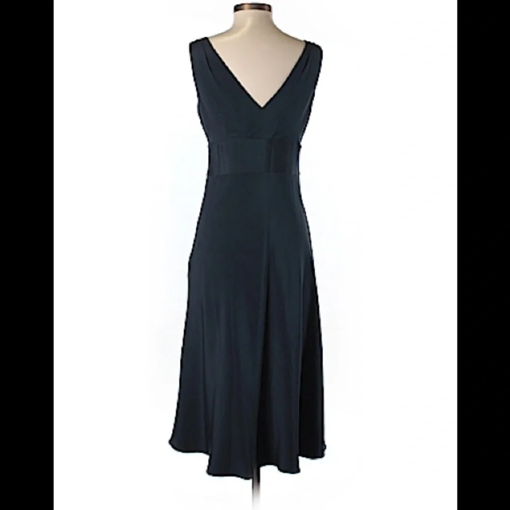 J. Crew 100% Navy Silk Sophia Dress A-Line Sz 8